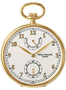 Patek Philippe 972/1J-010 Lepine Pocket Watch 44mm Ivory Arabic Yellow Gold Manual BRAND NEW