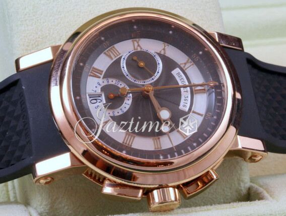 Breguet Marine Chronograph 5827BR/Z2/5ZU Men's 42mm 18k Rose Gold Date BRAND NEW