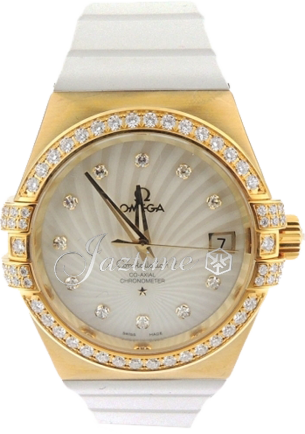 OMEGA 123.57.35.20.55.003 CONSTELLATION CO-AXIAL 35mm YELLOW GOLD - BRAND NEW