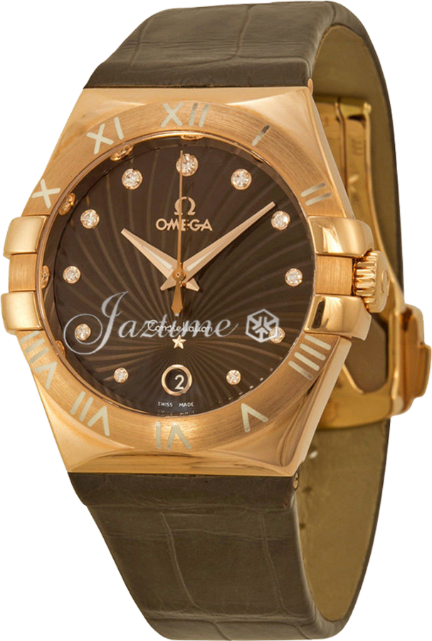 OMEGA 123.53.35.60.63.001 CONSTELLATION QUARTZ 35mm RED GOLD BRAND NEW