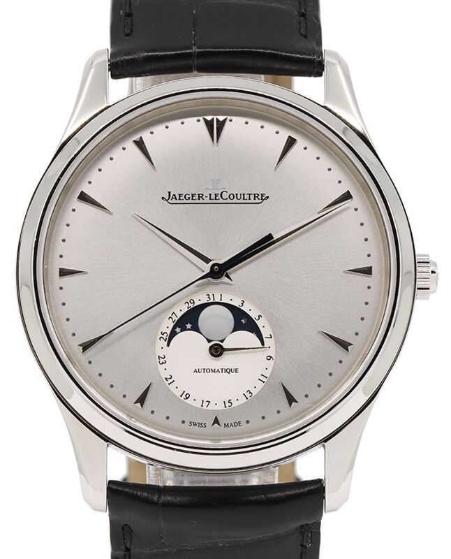 Jaeger-LeCoultre Master Ultra Thin Moon Stainless Steel 39mm Silver Dial 1368420