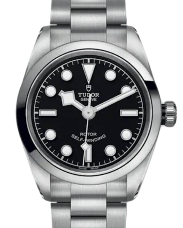 Tudor Black Bay 32 Stainless Steel 32mm Black Dial Steel Bracelet 79580-0001 - Brand New