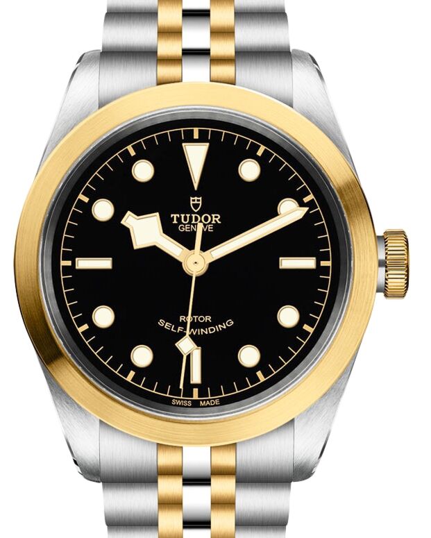 Tudor Black Bay 41 S&G Stainless Steel 41mm Black Dial Steel and Gold Bracelet 79543-0001 - Brand New