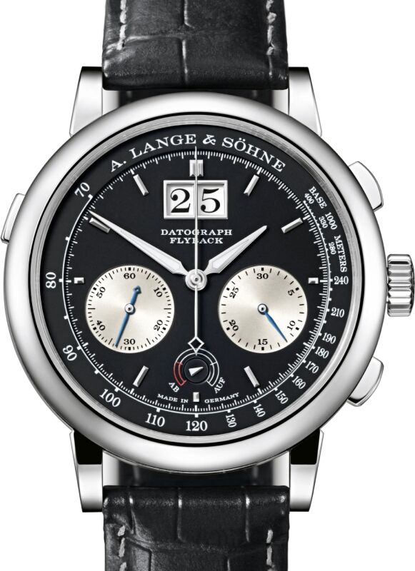 A Lange Sohne Saxonia Datograph Up/Down Platinum 41mm Black Dial 405.035 - BRAND NEW