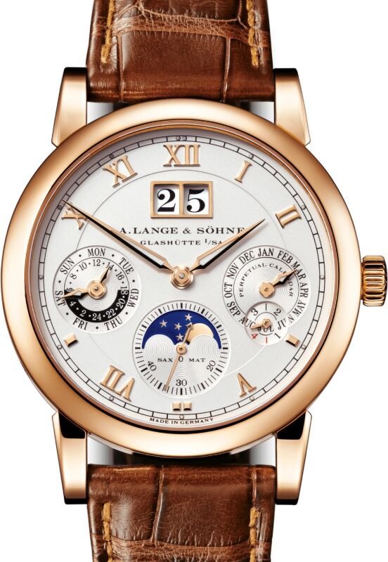 A Lange Sohne Saxonia Langematik Perpetual Pink Rose Gold 38.5mm Silver Dial 310.032 E - BRAND NEW