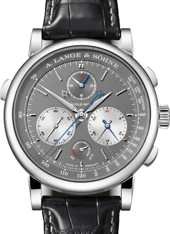 A Lange Sohne Saxonia Triple Split White Gold 43.2mm Grey Dial 424.038F - BRAND NEW