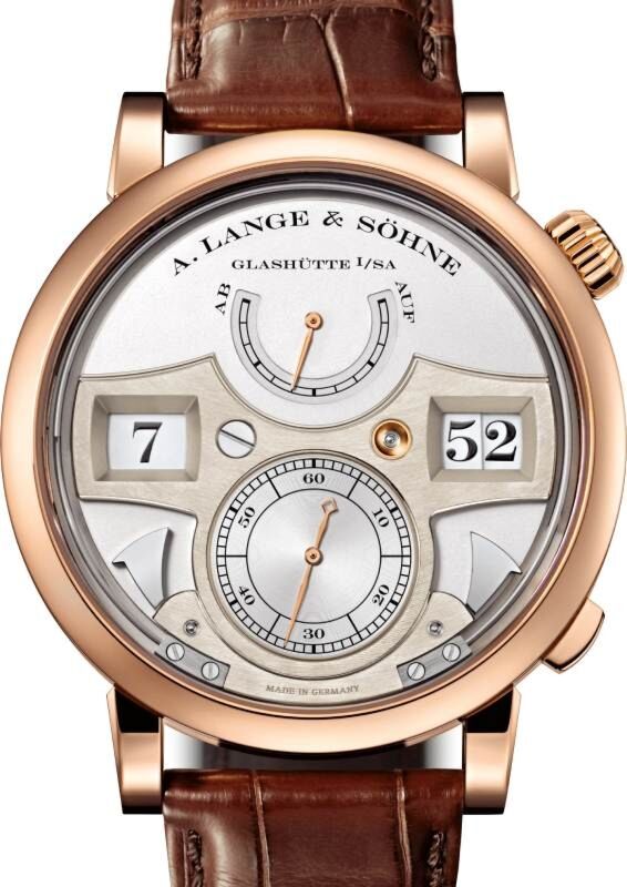 A Lange Sohne Zeitwerk Striking Time Pink Rose Gold 44.2mm Argente Silver Dial 145.032 - BRAND NEW