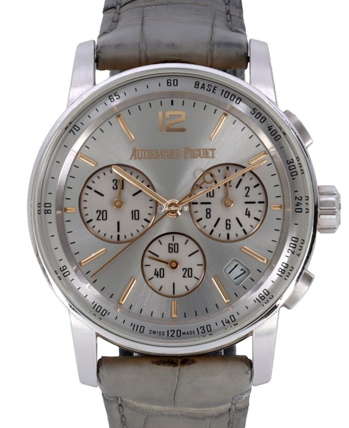 Audemars Piguet Code 11.59 Chronograph White/Rose Gold 41mm Grey Dial 26393CR.OO.A008KB.01 