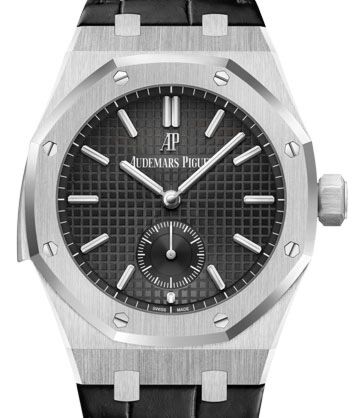 Audemars Piguet Royal Oak Repeater Supersonnerie Platinum Black Index Dial 42mm Leather Bracelet 26591PT.OO.D002CR.01 - BRAND NEW