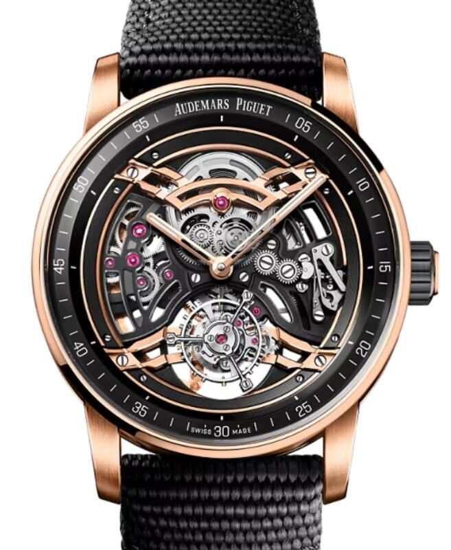 Audemars Piguet Code 11.59 Flying Tourbillon Openworked Black Ceramic/Rose Pink Gold 26601NR.OO.D002KB.01