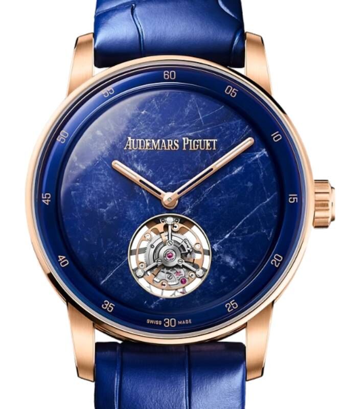 Audemars Piguet Code 11.59 Flying Tourbillon Pink Rose Gold Blue Sodalite Dial 38mm 26665OR.OO.D349CR.01