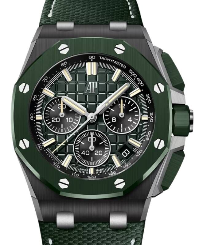 Audemars Piguet Offshore Chronograph 43mm Ceramic Green Dial 26420CE.OO.A063VE.01