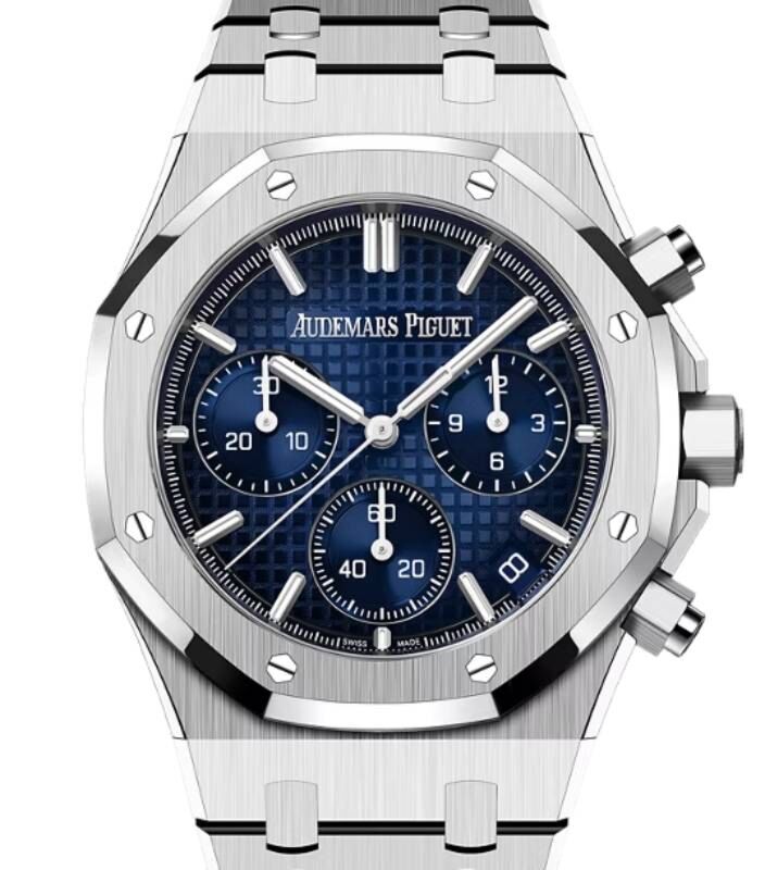 Audemars Piguet Royal Oak Chronograph 41mm White Gold Smoked Blue Dial 26240BC.OO.1320BC.04 - BRAND NEW