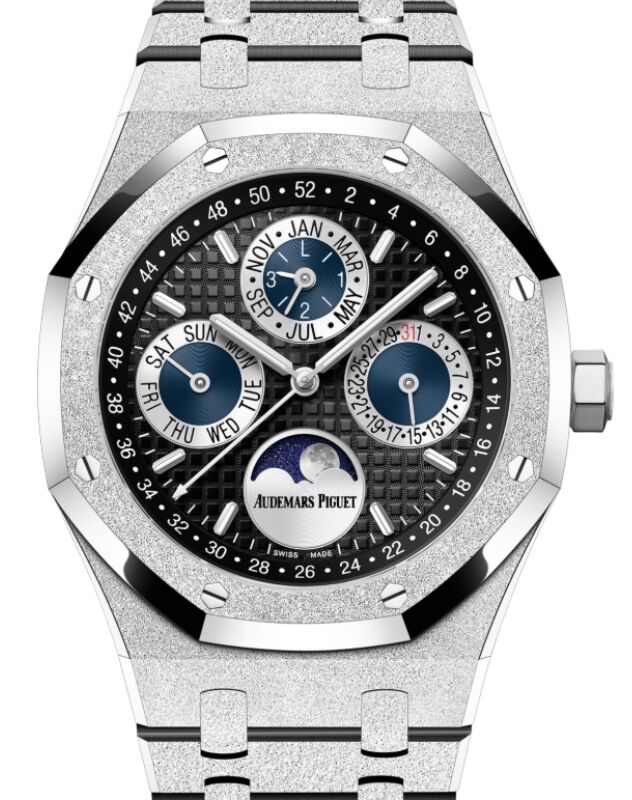 Audemars Piguet Royal Oak Frosted Gold Perpetual Calendar "Japan" Black Dial 26574BC.GG.1224BC.01
