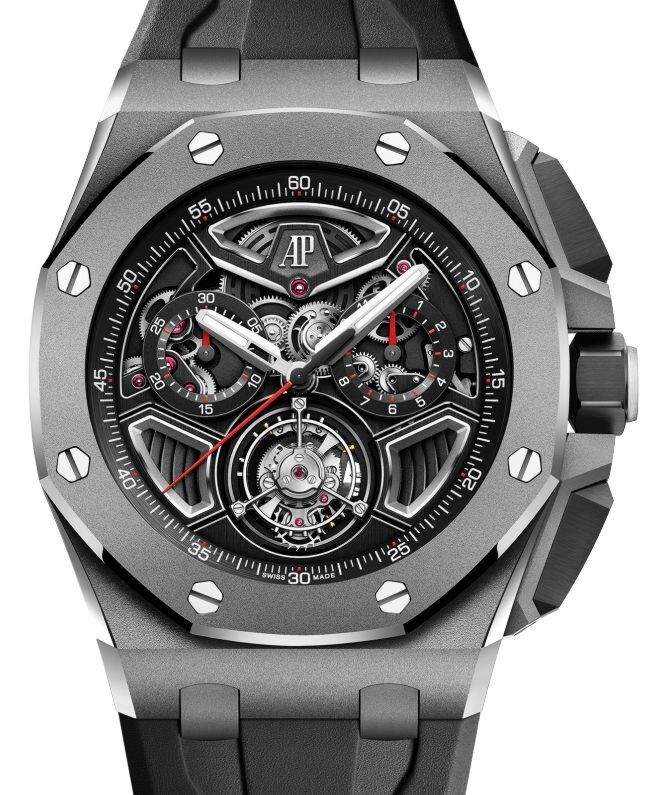 Audemars Piguet Royal Oak Offshore Flying Tourbillon Chronograph 43mm Titanium Openworked 26622TI.GG.D002CA.01 - BRAND NEW