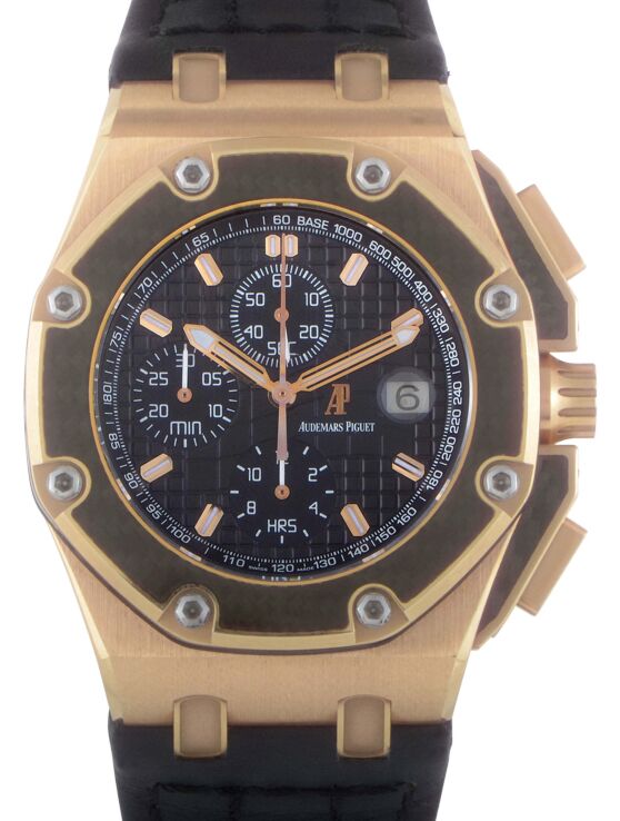 Audemars Piguet Royal Oak Offshore Juan Pablo Montoya Rose Gold Black Dial 26030RO.OO.D001IN.01 