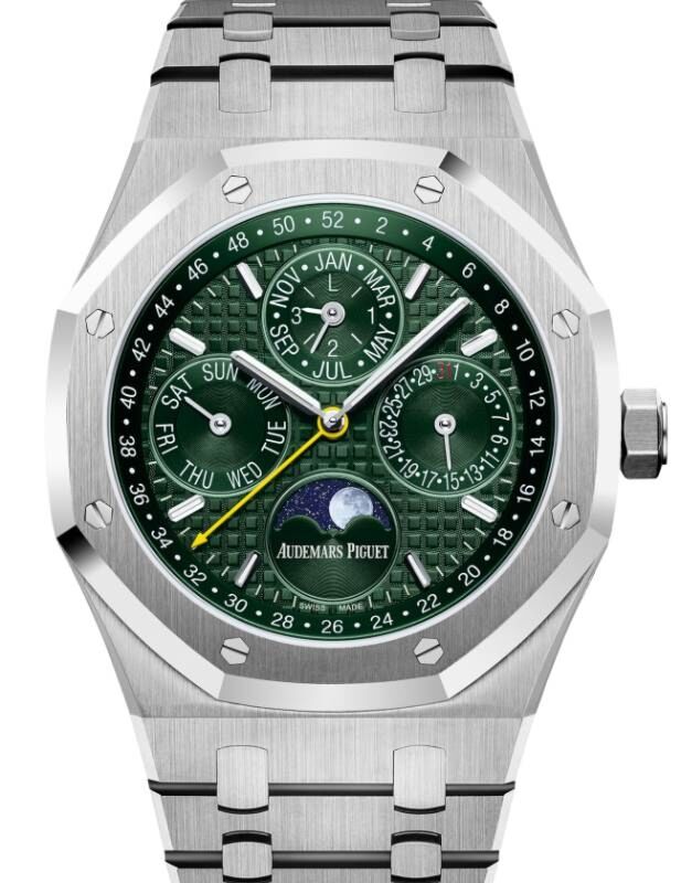 Audemars Piguet Royal Oak Perpetual Calendar "Hong Kong" Steel Green Dial 26606ST.OO.1220ST.01