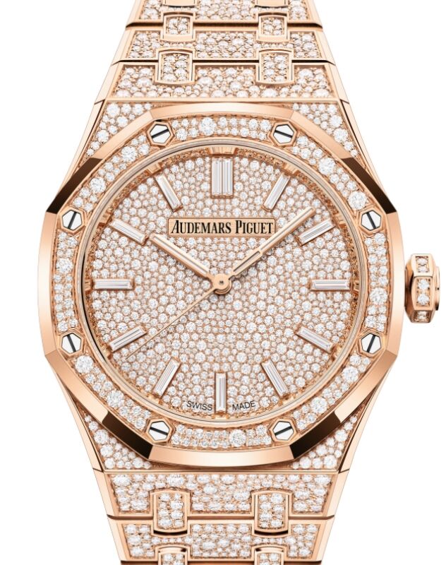 プレゼントを選ぼう！ Piguet Audemars Royal Gold Rose Pink 37mm Winding Self Oak 時計