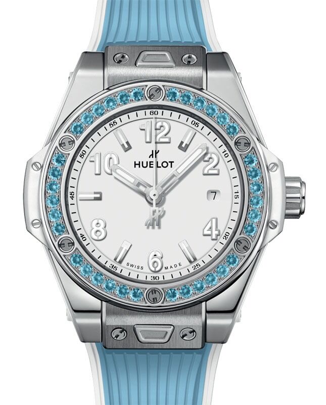 Hublot Big Bang 3-Hands One Click Steel Sky Blue White Dial 33mm 485.SL.2210.RX.1207 - BRAND NEW