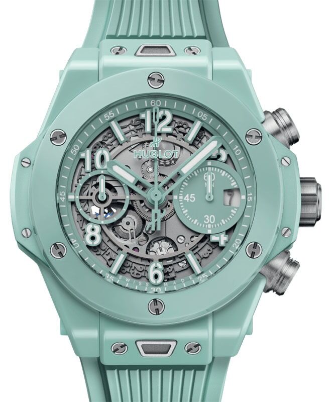 Hublot Big Bang Mint Green Ceramic 42mm Skeleton Dial 441.GS.5221.RX - BRAND NEW