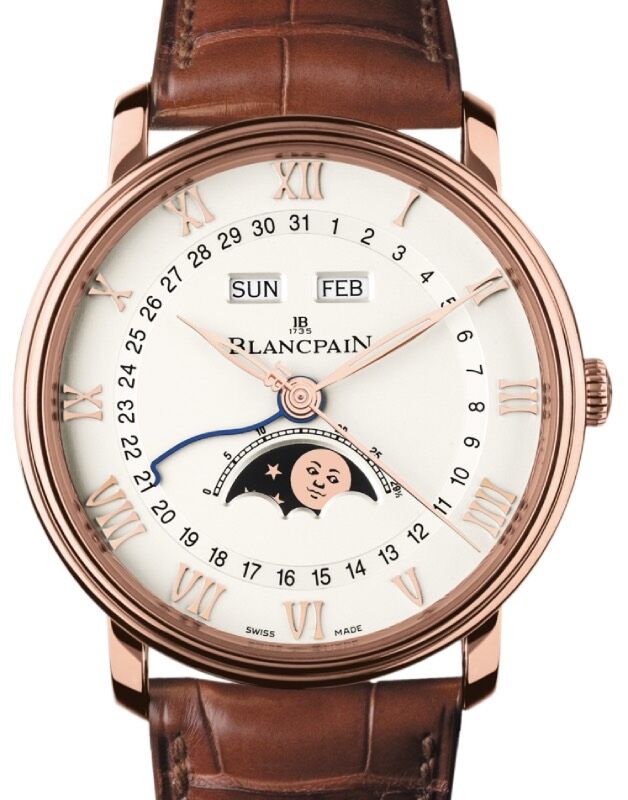 Blancpain Villeret Quanti?me Complet Red Gold 40mm White Dial 6654 3642 55B