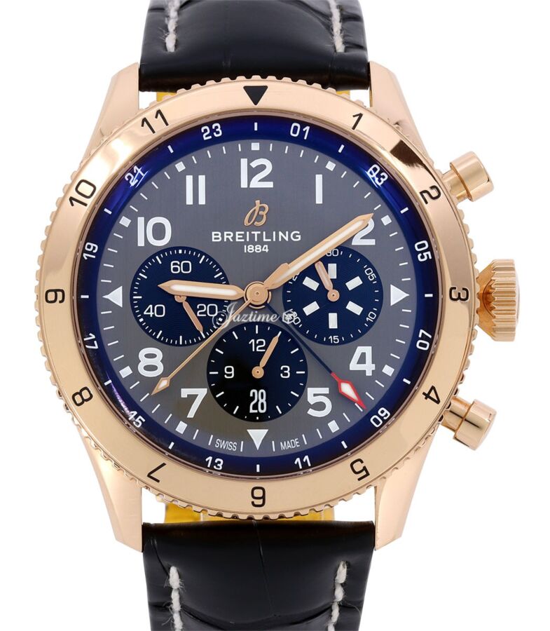 Breitling Classic Super AVI B04 Chronograph GMT 46 P-51 Mustang Red Gold RB04451A1B1X1