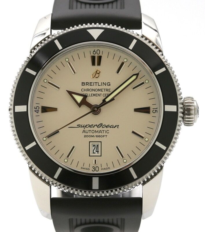 Breitling Superocean Heritage 46 A1732024 Stainless Steel Silver Index Dial & Rubber Bracelet - PRE-OWNED