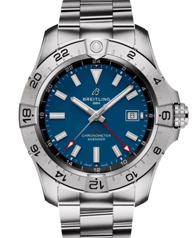 Breitling Avenger Automatic GMT 44 Stainless Steel Blue Dial A32320101C1A1