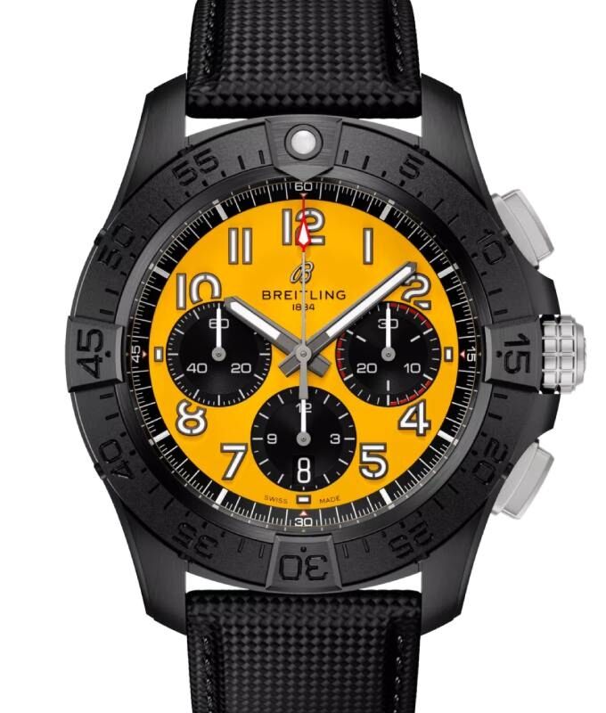 Breitling Avenger B01 Chronograph 44 Night Mission Ceramic Yellow Dial SB0147101I1X2