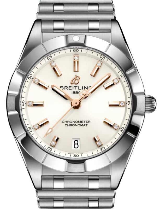 Breitling Chronomat 32 Stainless Steel White Diamond Dial A77310101A3A1