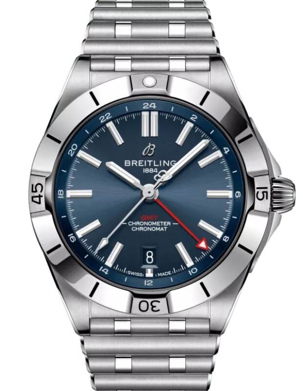 Breitling Chronomat Automatic GMT 40 Stainless Steel Blue Dial A32398101C1A1