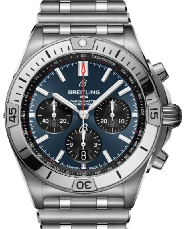 Breitling Chronomat B01 42 Stainless Steel Blue Dial AB0134101C1A1