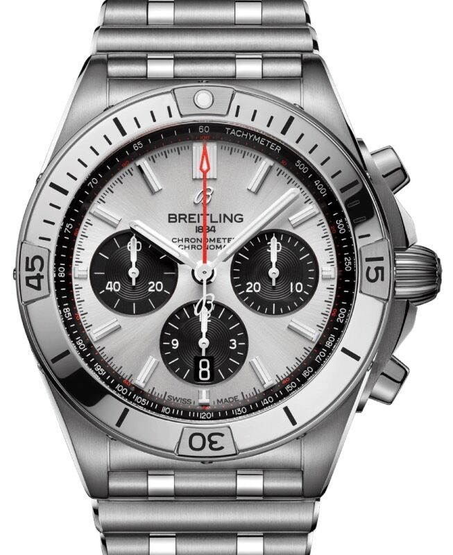 Breitling Chronomat B01 42 Stainless Steel Silver Dial AB0134101G1A1