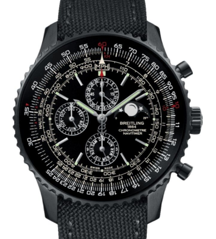 BREITLING M1938022 BD20 100W M20BASA.1 NAVITIMER 1461 48MM BLACK STAINLESS STEEL BRAND NEW