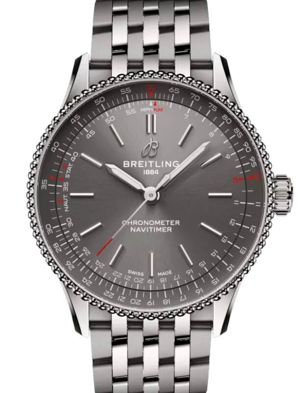 Breitling Navitimer Automatic 36 Stainless Steel Anthracite Dark Grey Dial A17327381B1A1