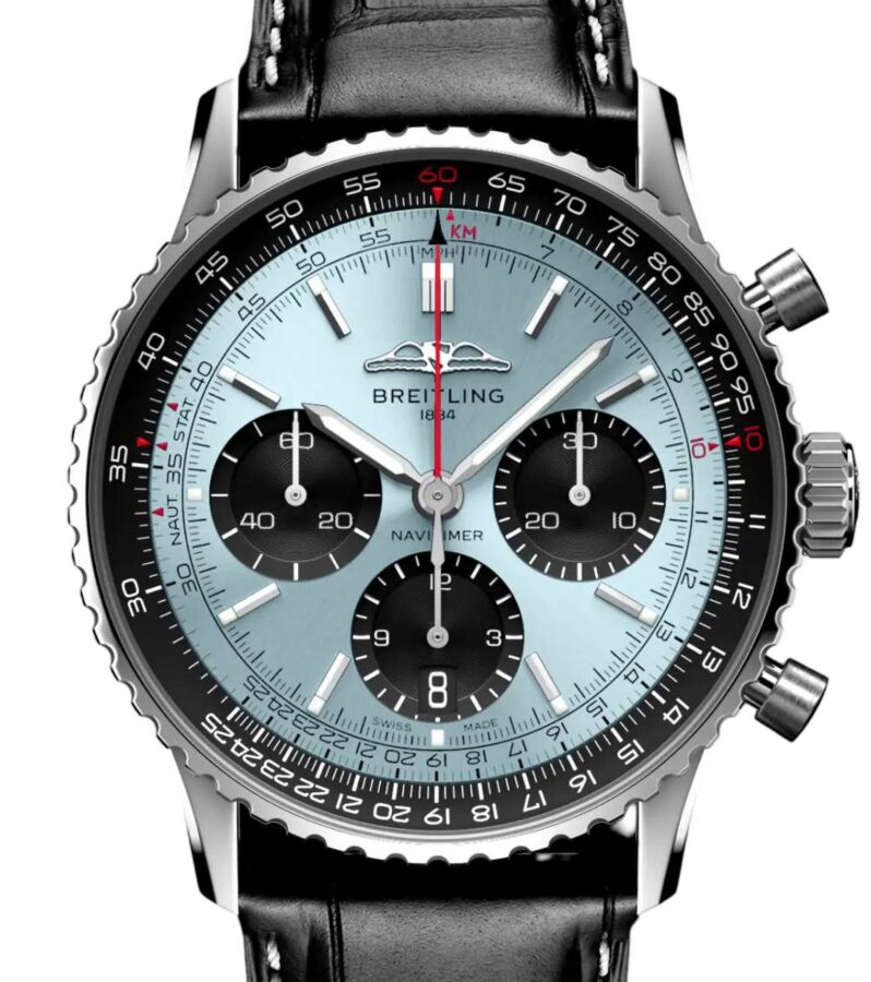 Breitling Navitimer B01 Chronograph 41 Stainless Steel Ice Blue Dial AB0139241C2P1