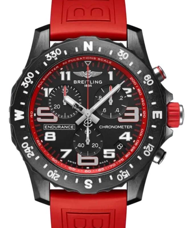 Breitling Professional Endurance Pro Breitlight Polymer 44mm Black Red Dial X82310D91B1S1 BRAND NEW