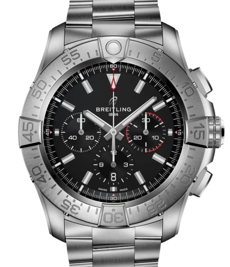 Breitling Super Avenger B01 Chronograph 46 Titanium Black Dial EB0148101B1E1