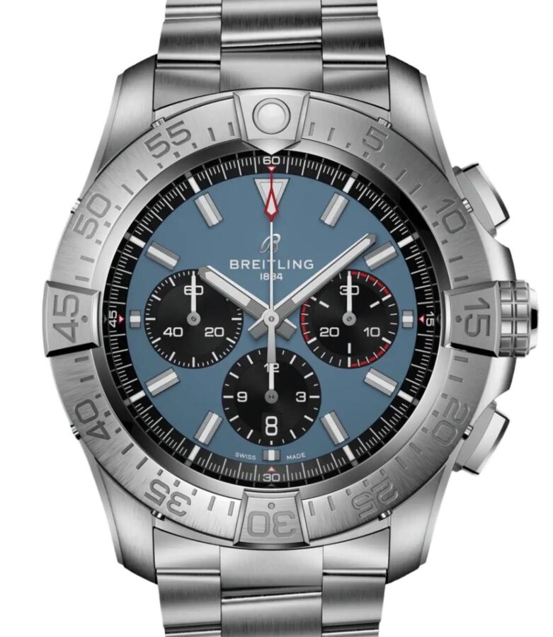 Breitling Super Avenger B01 Chronograph 46 Titanium Blue Dial EB0148101C1E1