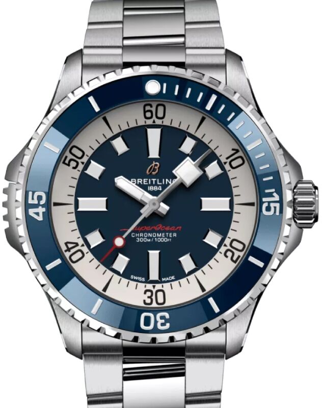 Breitling Superocean Automatic 46 Stainless Steel Blue Dial A17378E71C1A1