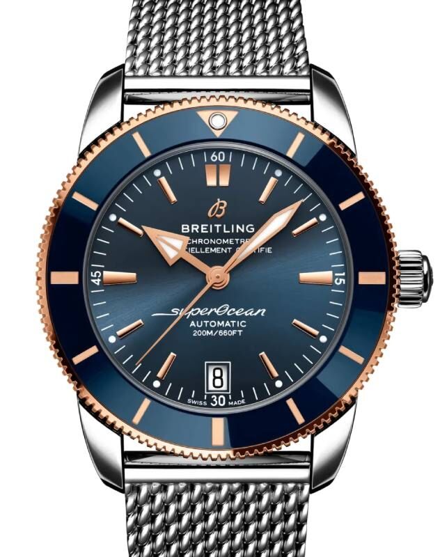 Breitling Superocean Heritage B20 Automatic 42 Stainless Steel/Red Gold Blue Dial UB2010161C1A1