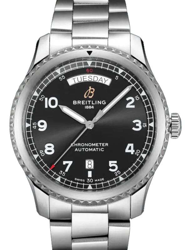 Breitling Superocean Heritage Chronograph 44 Black Dial Stainless Steel Bezel & Bracelet A13313161.B1A1 - BRAND NEW