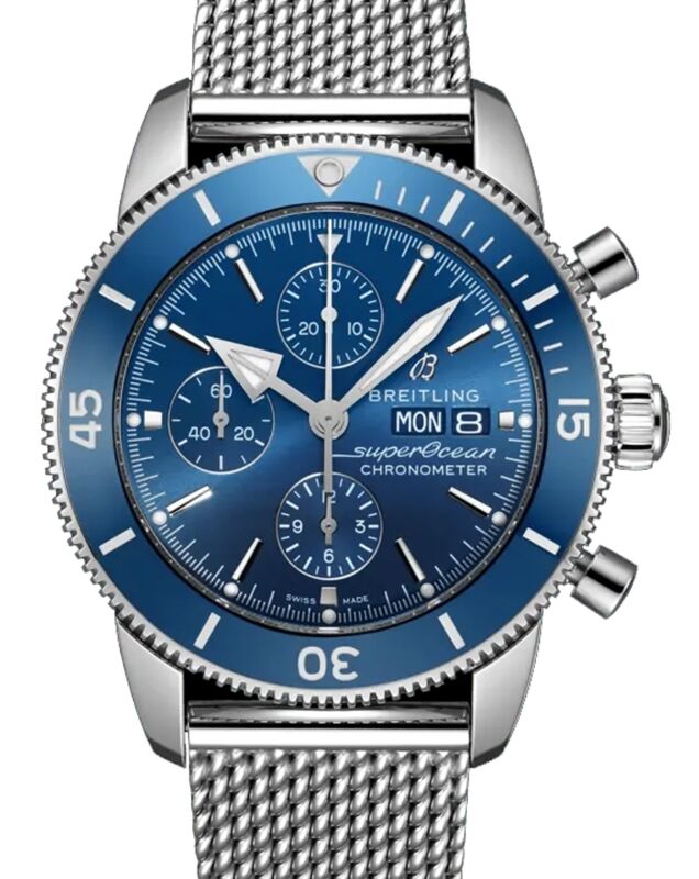 Breitling Superocean Heritage Chronograph 44 Stainless Steel Blue Dial A13313161C1A1