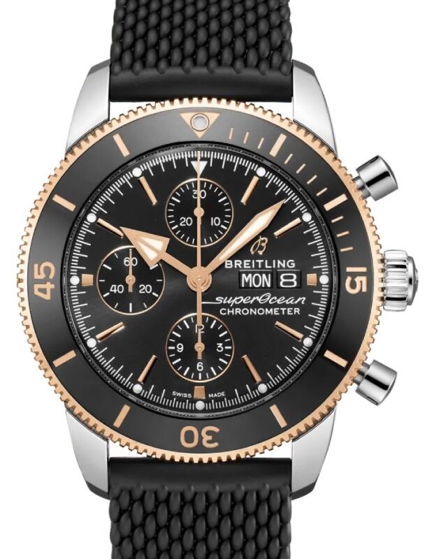Breitling Superocean Heritage Chronograph 44 Stainless Steel/Red Gold Black Dial U13313121B1S1