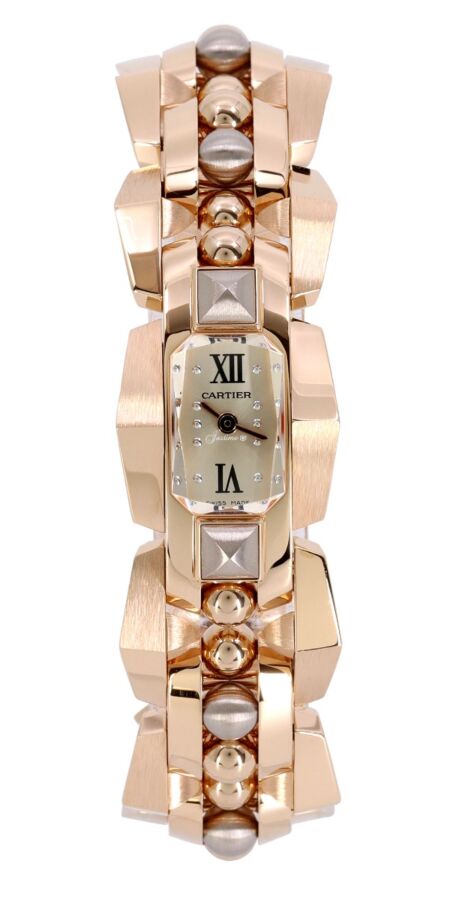Cartier Clash [Un]limited Rose and Purple Gold Silver Dial Quartz WGMB0003 