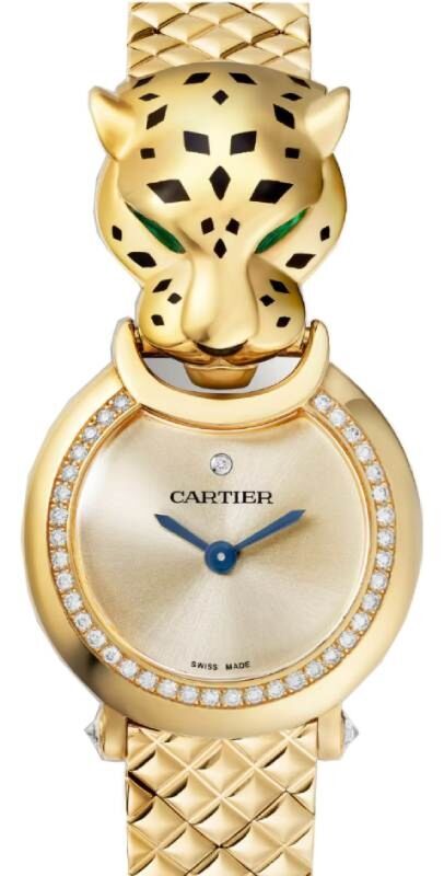 La Panthere De Cartier 23.6mm Quartz Yellow Gold/Diamonds Golden Dial HPI01380