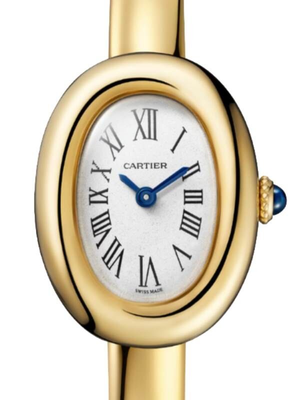 Cartier Baignoire Mini SIze 15 Quartz Yellow Gold Silver Dial WGBA0018 - BRAND NEW