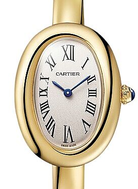 Cartier Baignoire Small Quartz Yellow Gold Silver Dial WGBA0024