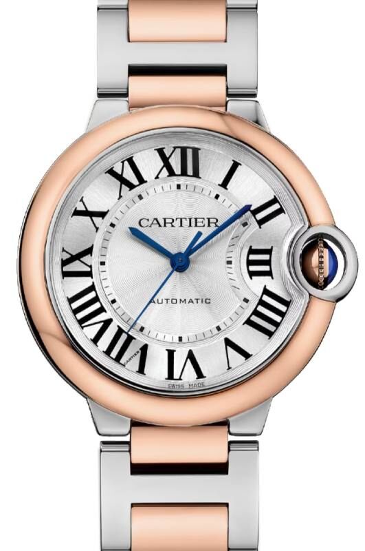 Cartier Ballon Bleu de Cartier Steel/Rose Gold 36mm Silver Dial W2BB0033