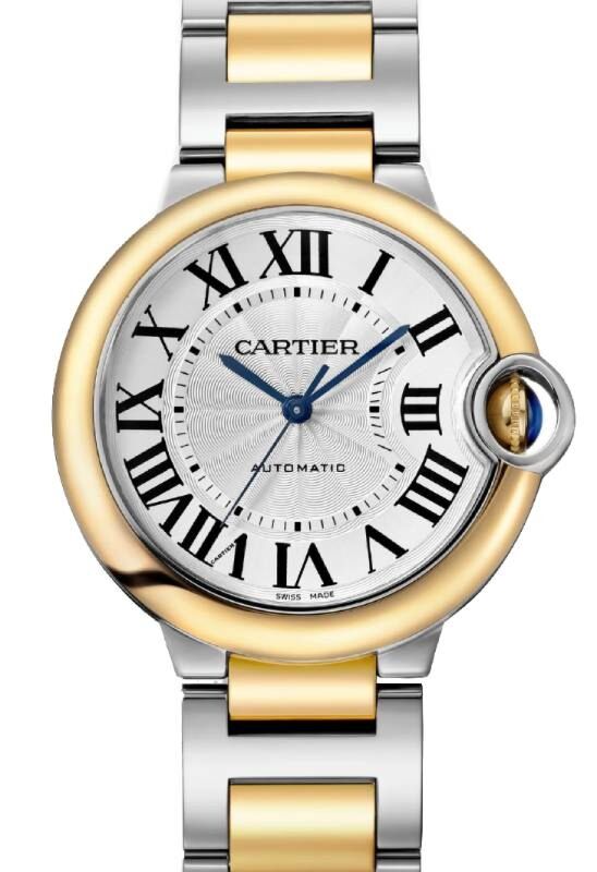 Cartier Ballon Bleu de Cartier Stainless Steel/Yellow Gold 36mm Silver Dial W2BB0038 - BRAND NEW